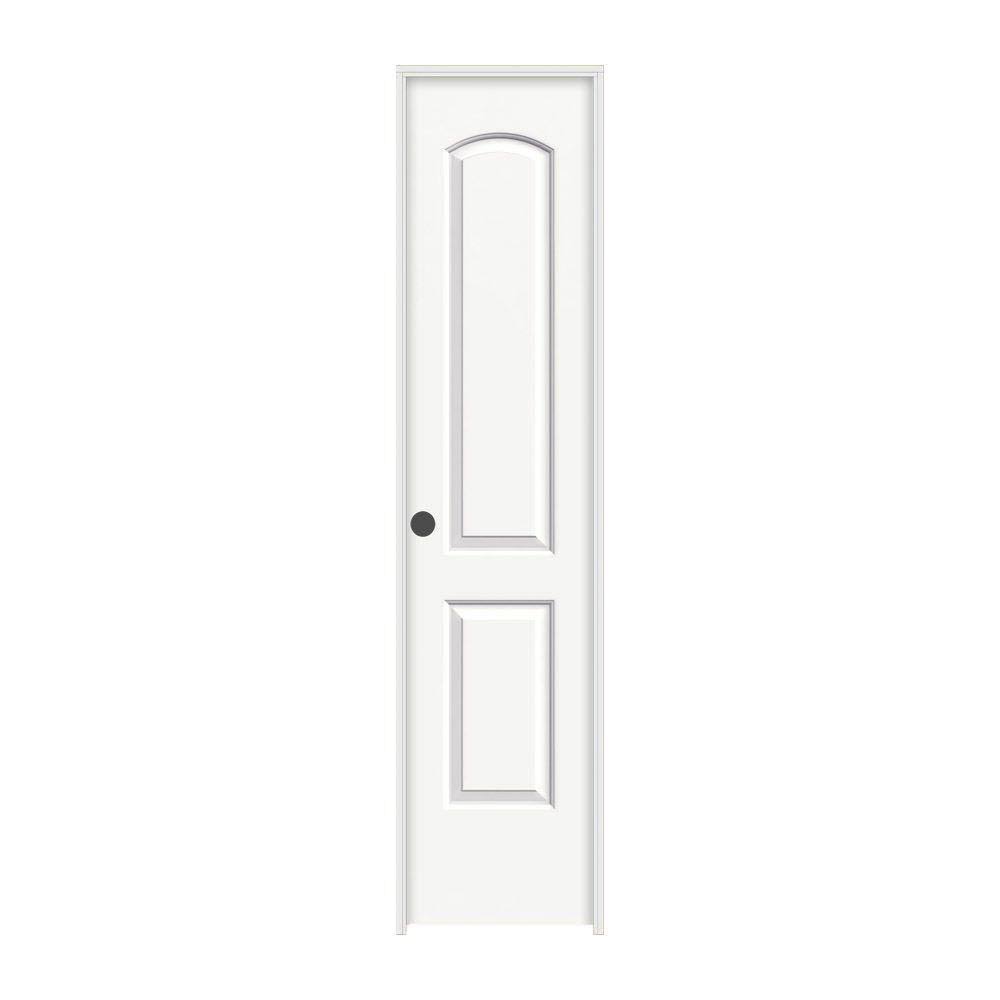 18 in. x 80 in. White Painted Right-Hand Molded Composite MDF Single Prehung Interior Door S6610