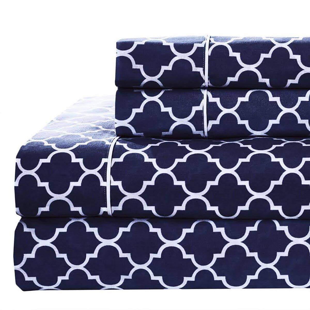 100% Cotton 340TC California King Bed Sheets F61078