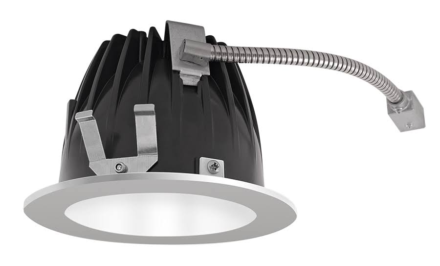 White Cone Silver Ring LED Trim V233715