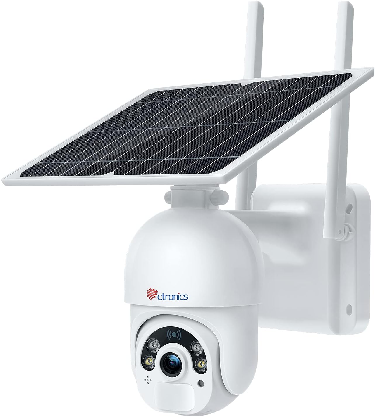 Solar Security Camera Outdoor Wireless WiFi Pan Tilt 1080P Color Night Vision with 10000mAh Rechargeable Battery A442714