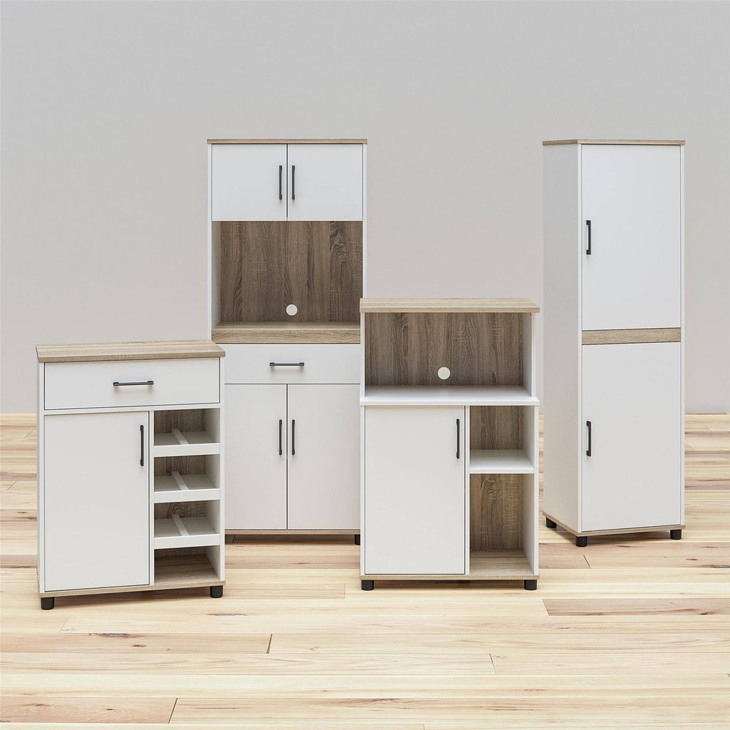 White Microwave Cart R426623
