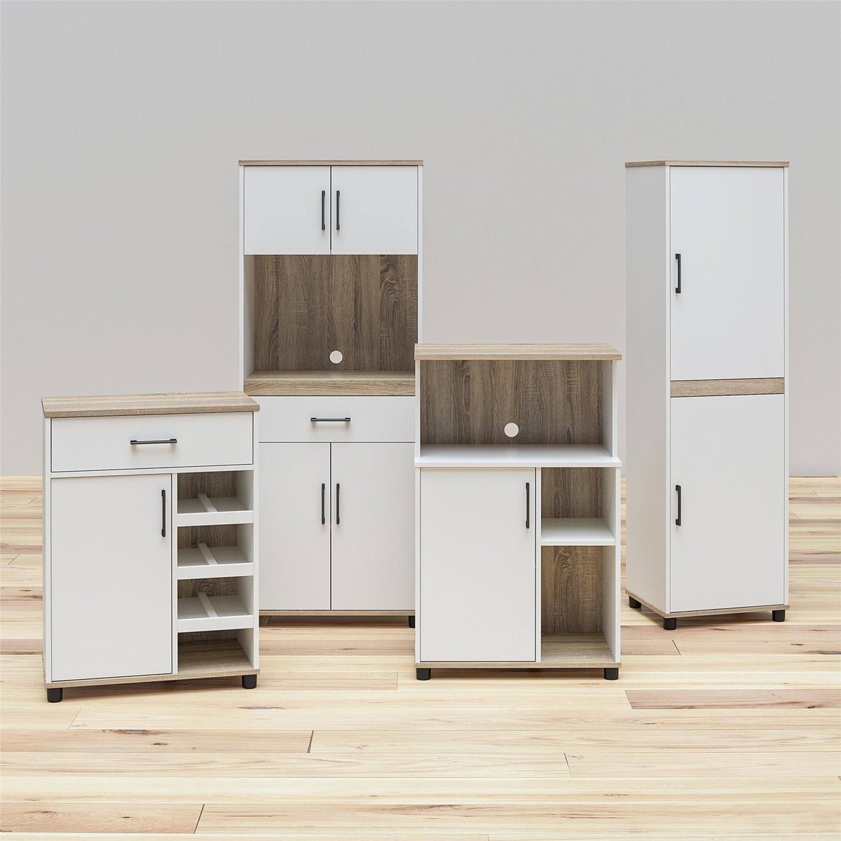 White Microwave Cart R426623