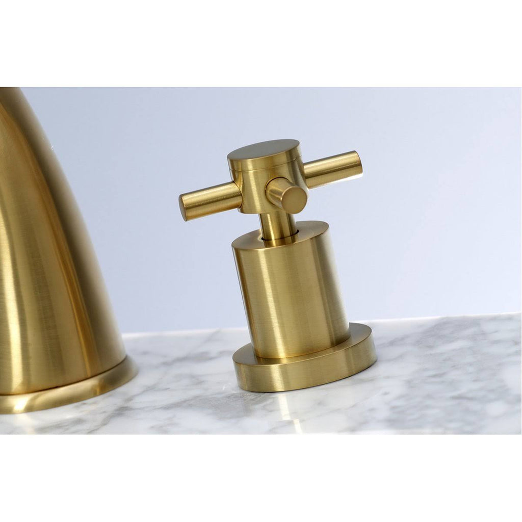Polished Chrome Widespread Lavatory Faucet with Brass Pop-Up Z640425