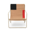 Cashmere Block Lounge Chair E680460