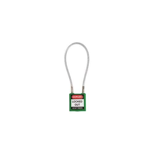 Green Compact Cable Padlock G5032