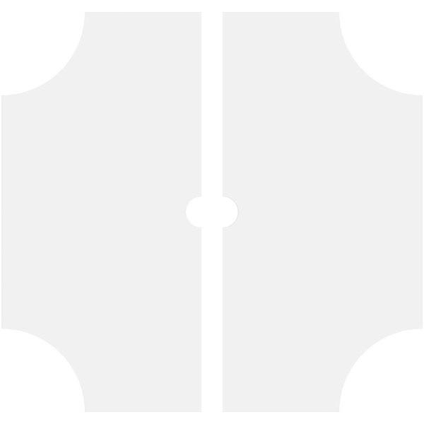 38 inchod x 3 inchid x 12 1/2 inchc x 1 inchp PVC Contemporary Ceiling Medallion Z552