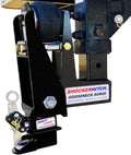 Gooseneck Air Hitch & Coupler, Square 4" Straight Pin 30K Coupler 9" Offset A143395