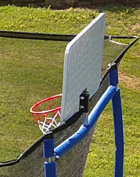 10' x 15' Rectangle Trampoline with 2 Basketball Hoop and Safety Pad S4679