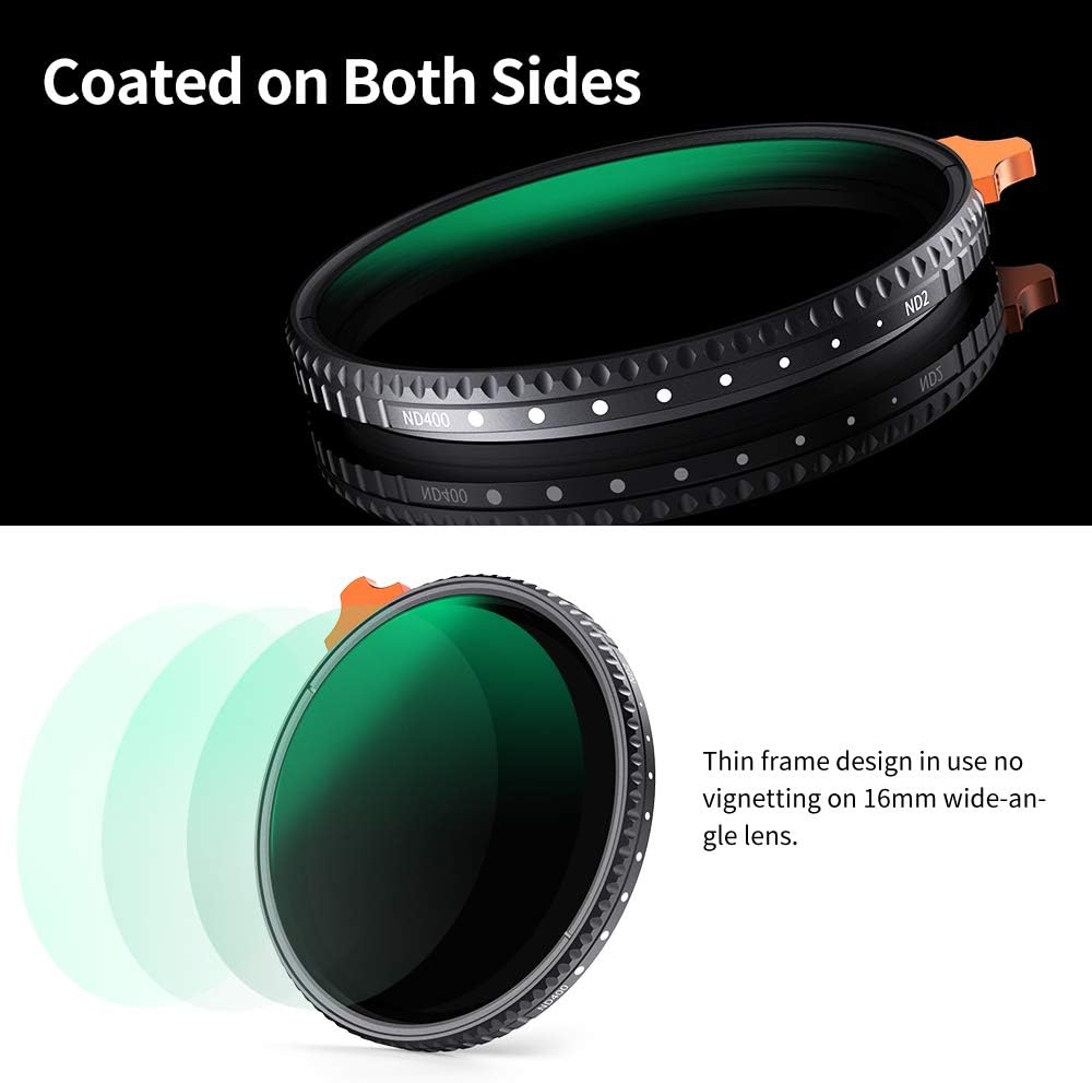 82mm Variable ND Filter ND2-ND400 with Multi-Layer Coatings F874984