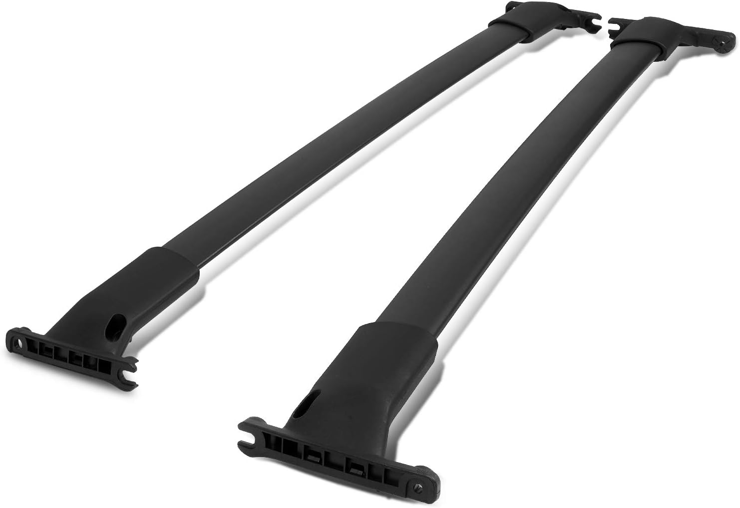 Matte Black Aluminum Roof Rack Cross Bars with ABS Mounting Brackets Q270