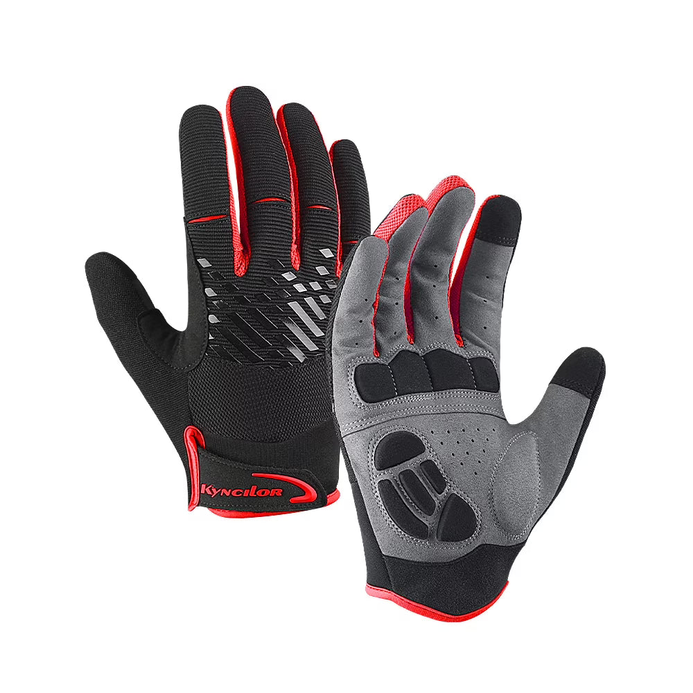 Full Finger Breathable Gel Pad Cycling Gloves L34196