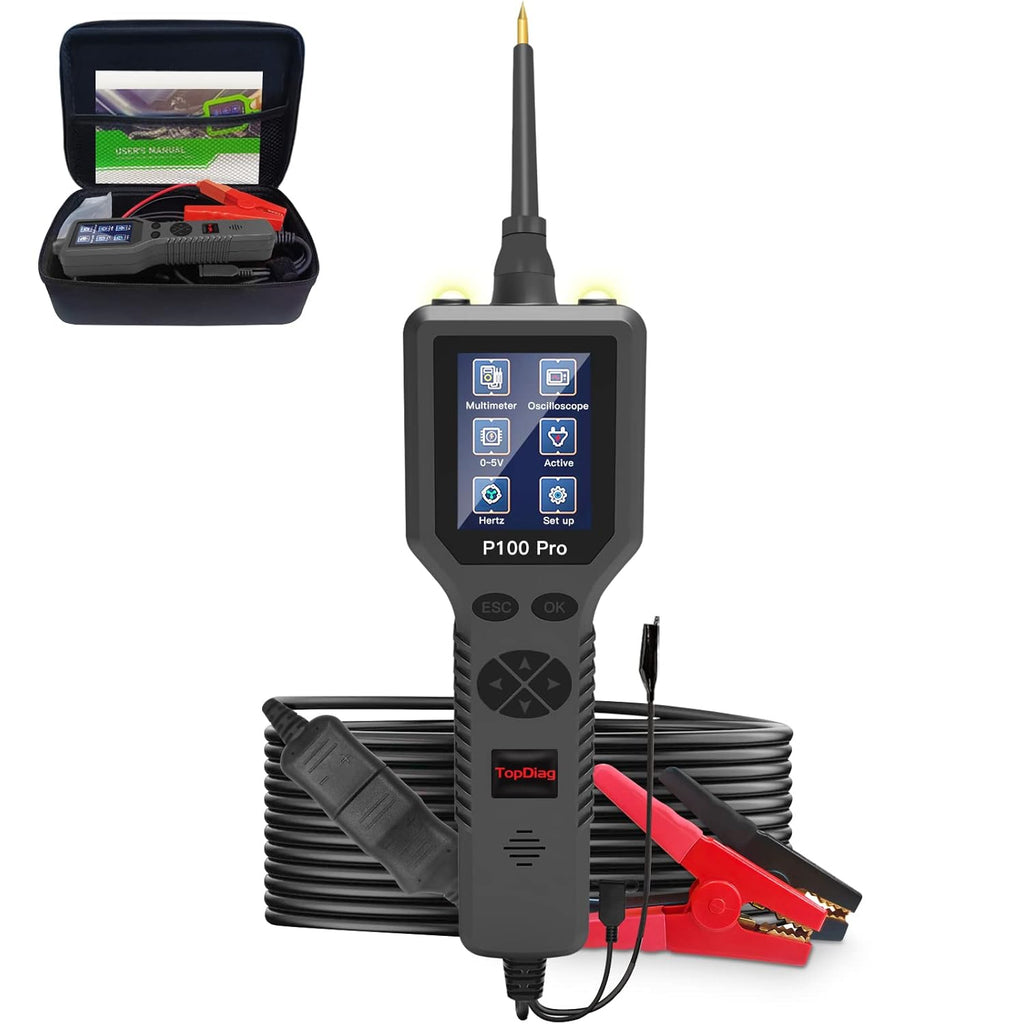 Power Circuit Probe Kit, Automotive Circuit Tester with Multimeter, 20FT Cable, Two LED Lights for 12V 24V Car Vehicle S131