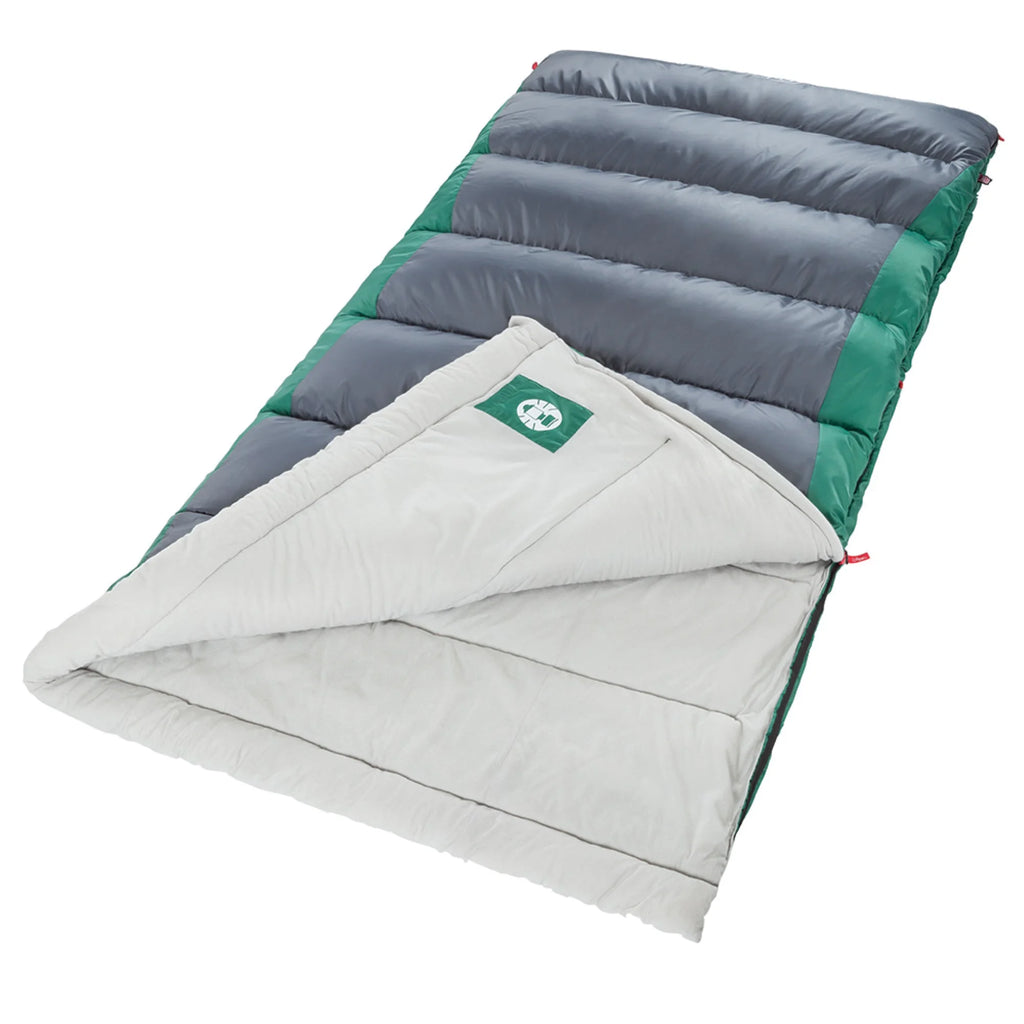 Coleman 40 Big n' Tall Sleeping Bag - Green/Grey B135
