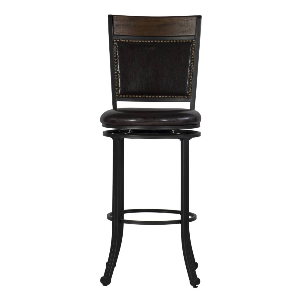 Swivel Bar Stool, Brown/Rustic Umber K588