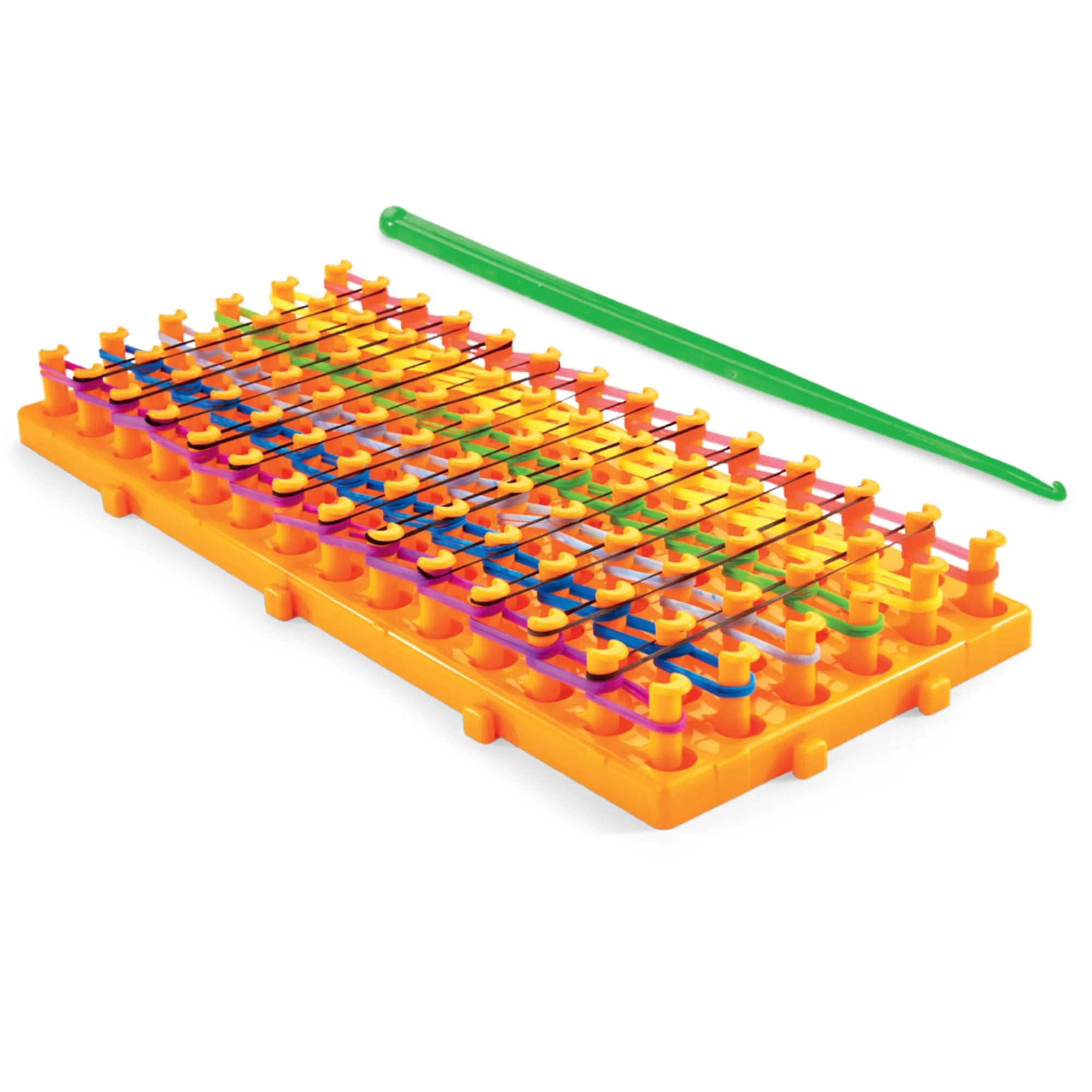 DIY Bracelet Loom Kit, 2200 Latex Free Color Bands, 6 Row Loom F53537