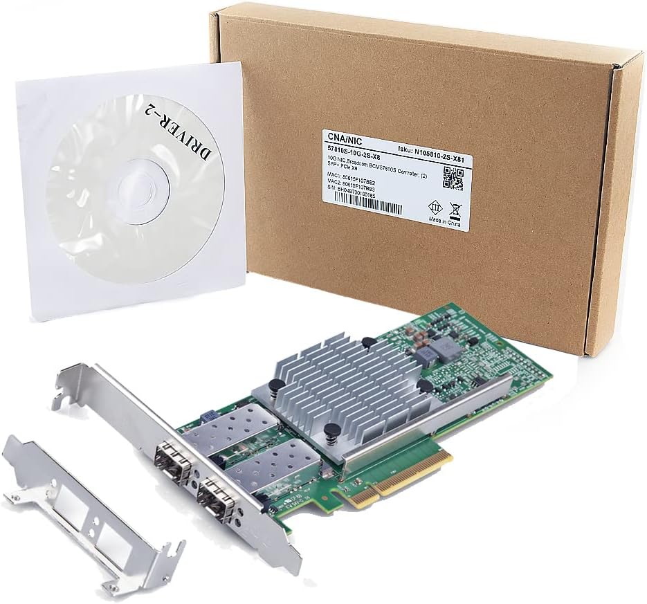 10Gb SFP+ PCI-E Network Card Dual SFP+ Port C921503