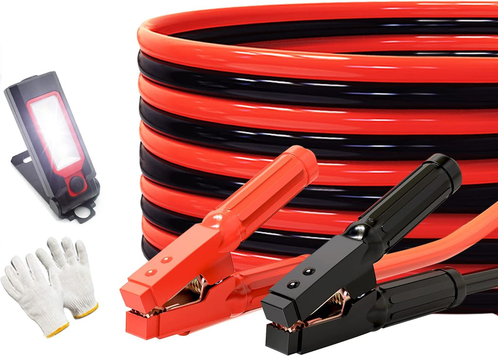 100% Copper Jumper Cables 2 Gauge 16 Feet Heavy Duty 1000AMP with Carry Bag W1183