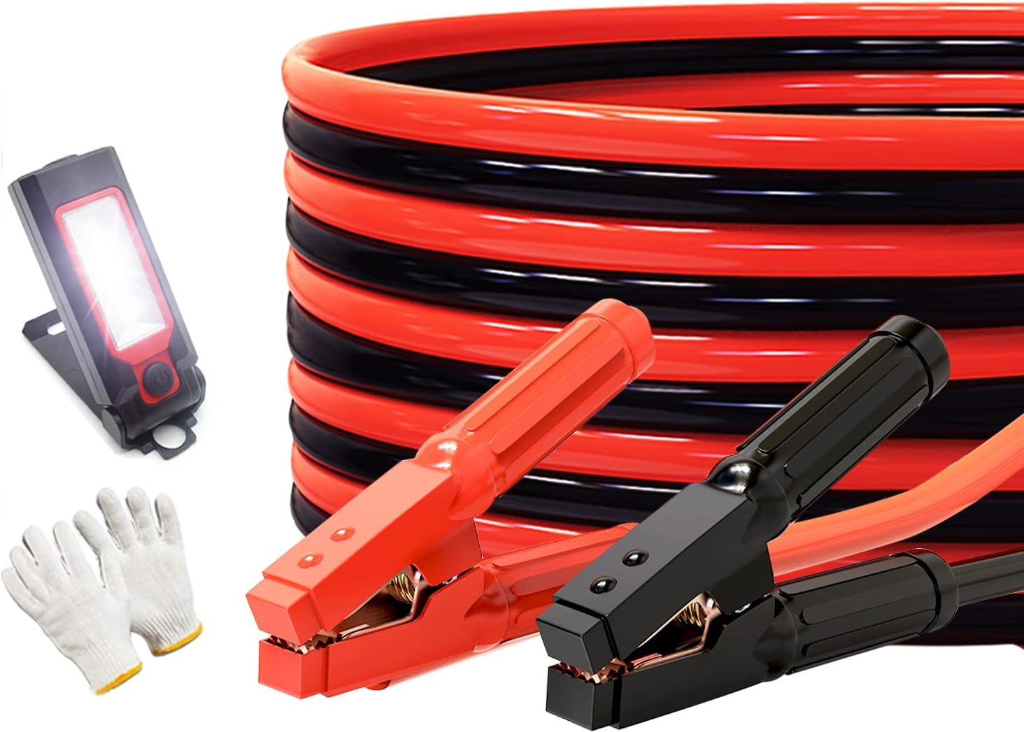 100% Copper Jumper Cables 2 Gauge 16 Feet Heavy Duty 1000AMP with Carry Bag W1183