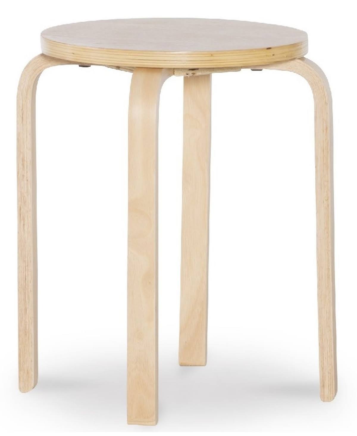 Natural Bentwood Stools, Set of 4 U664486