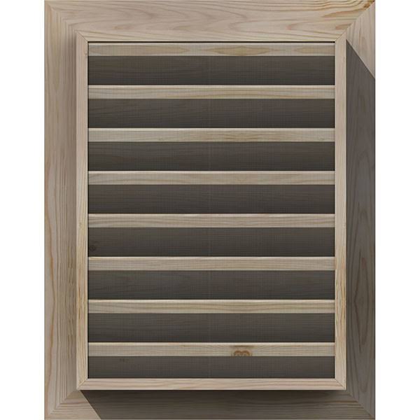 12-in W x 18-in H Unfinished Pine Gable Vent B7070