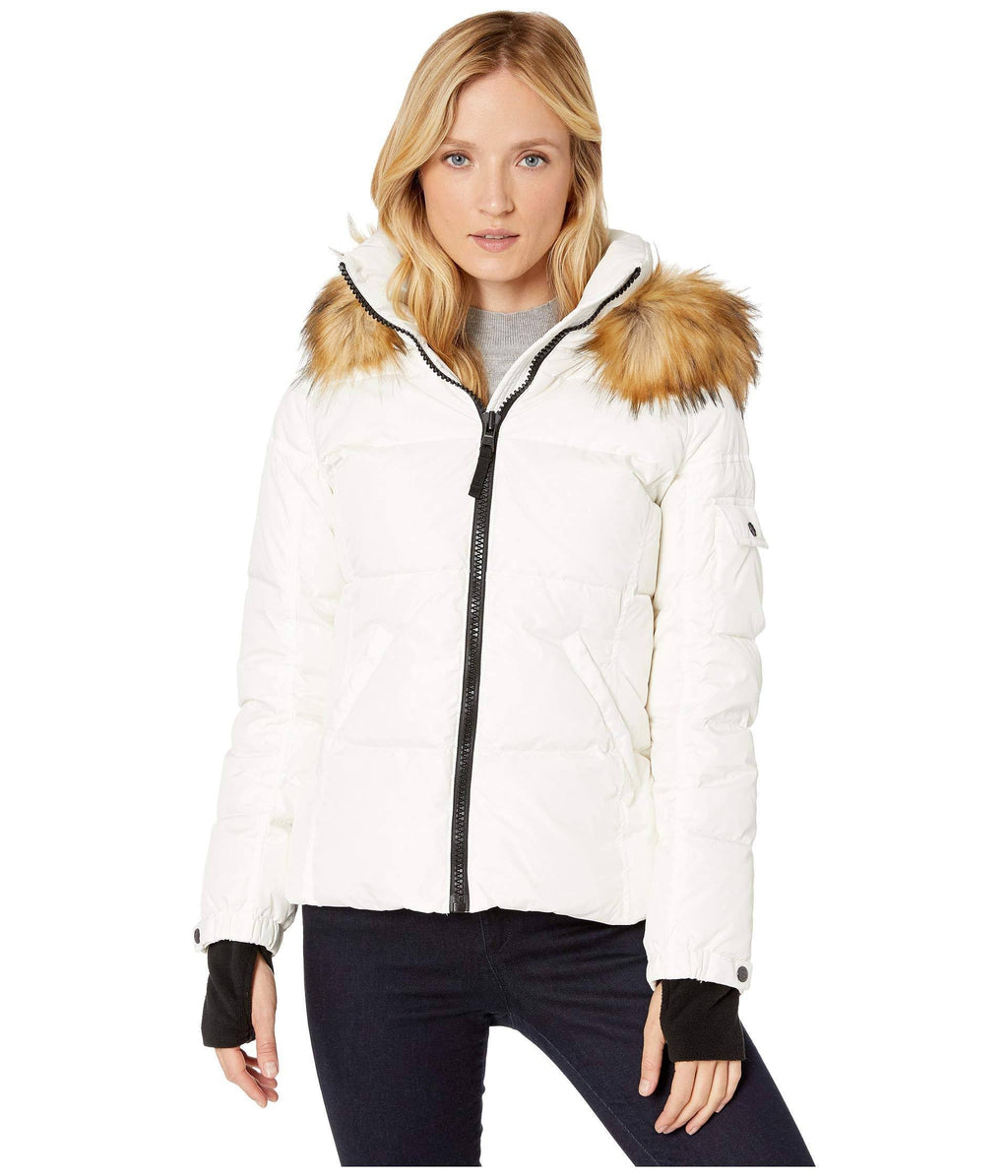 Matte Faux Fur White/Natural Large I7526