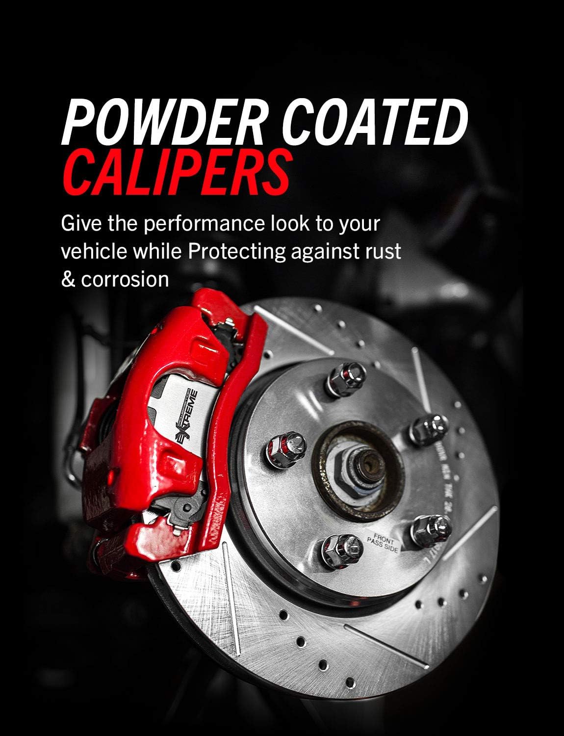 Powder Coated Front Brake Caliper Pair V8727