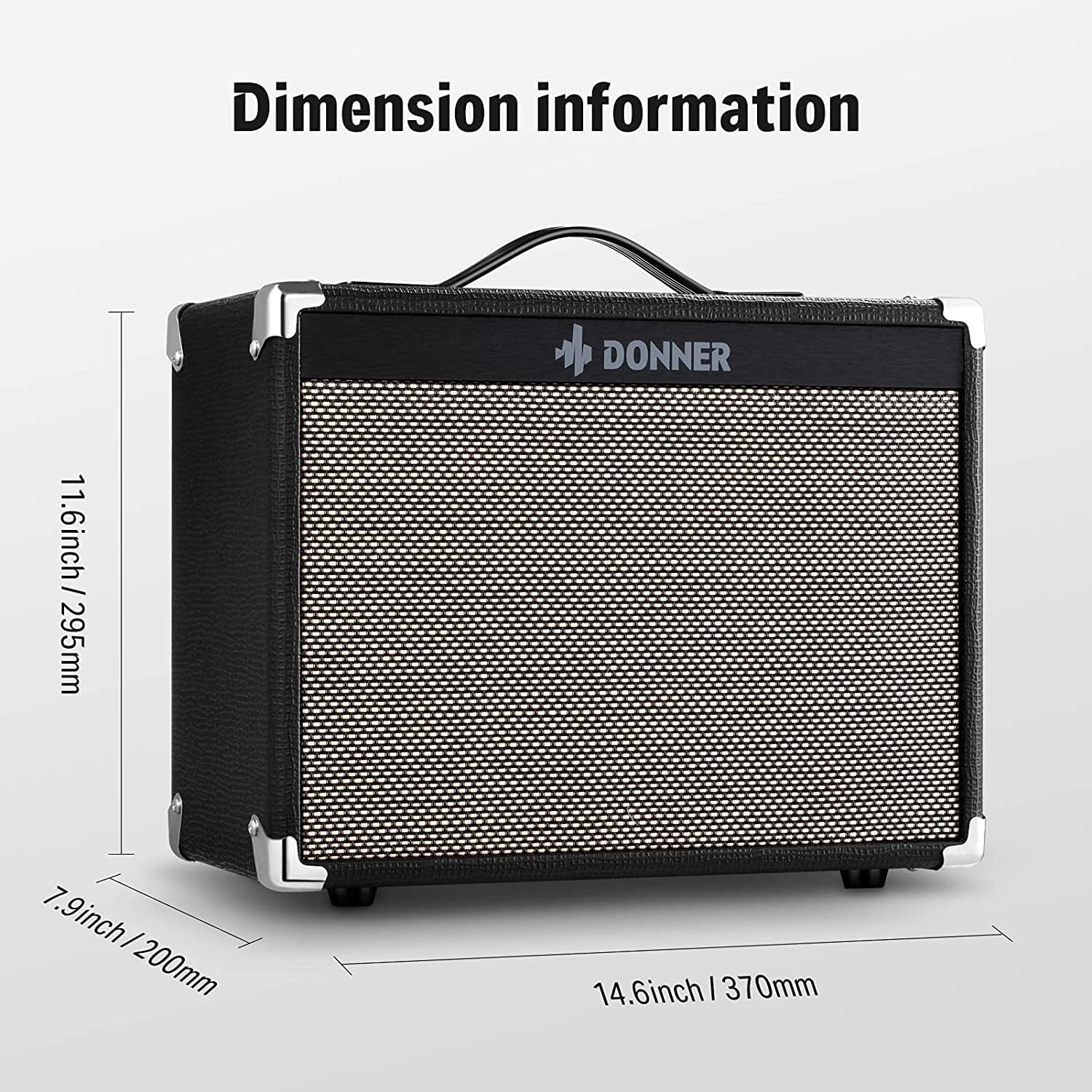 20W Electric Guitar Amplifier Combo with 8" Speaker Q4957