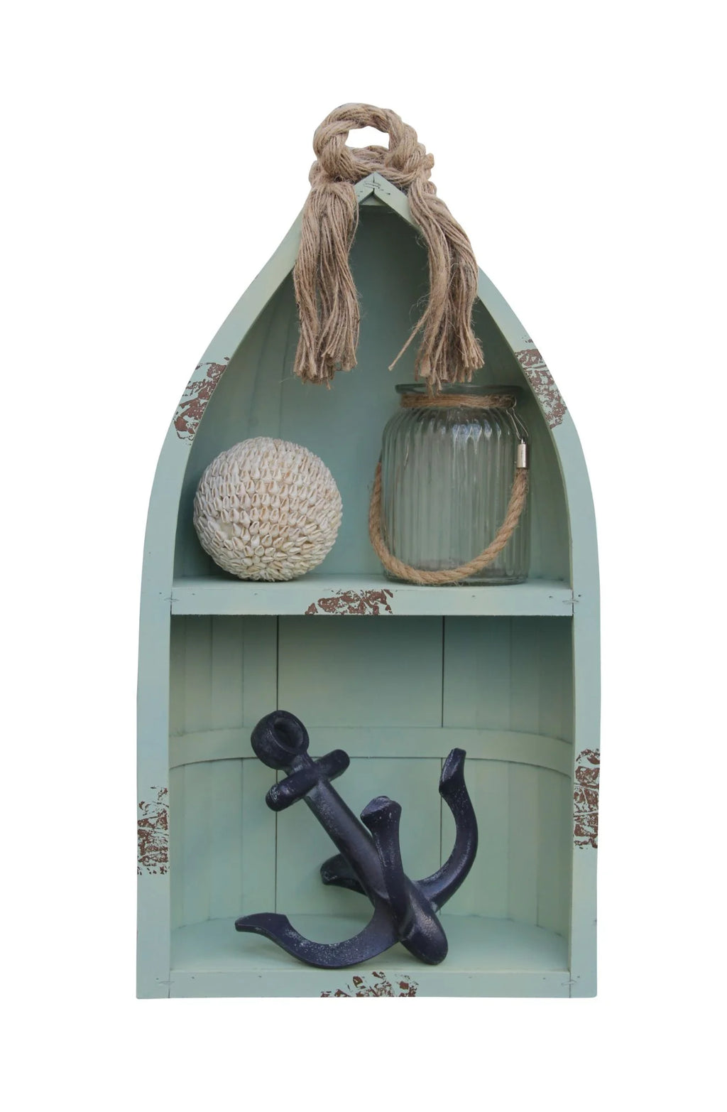 Small Canoe Shelf with Rope Z5565