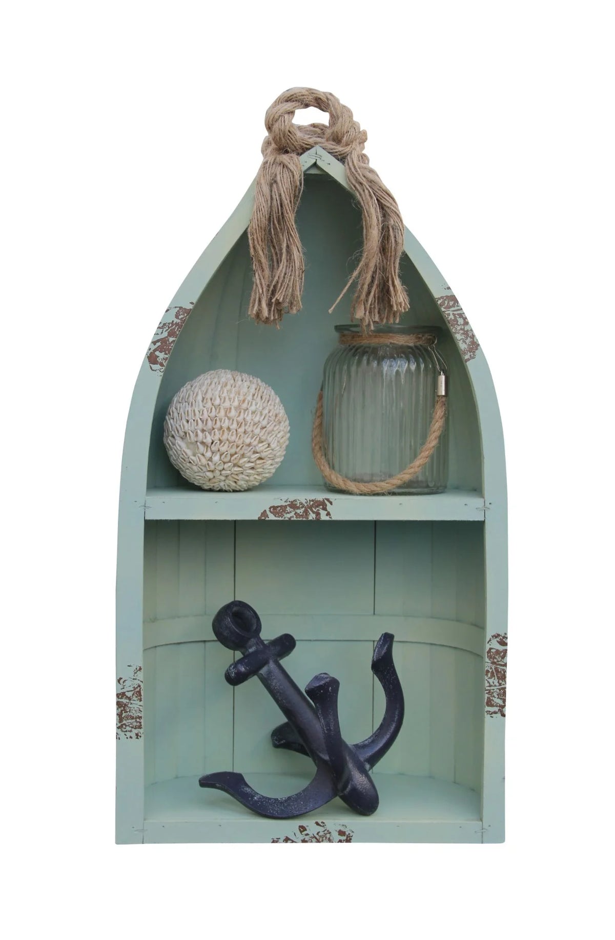 Small Canoe Shelf with Rope Z5565