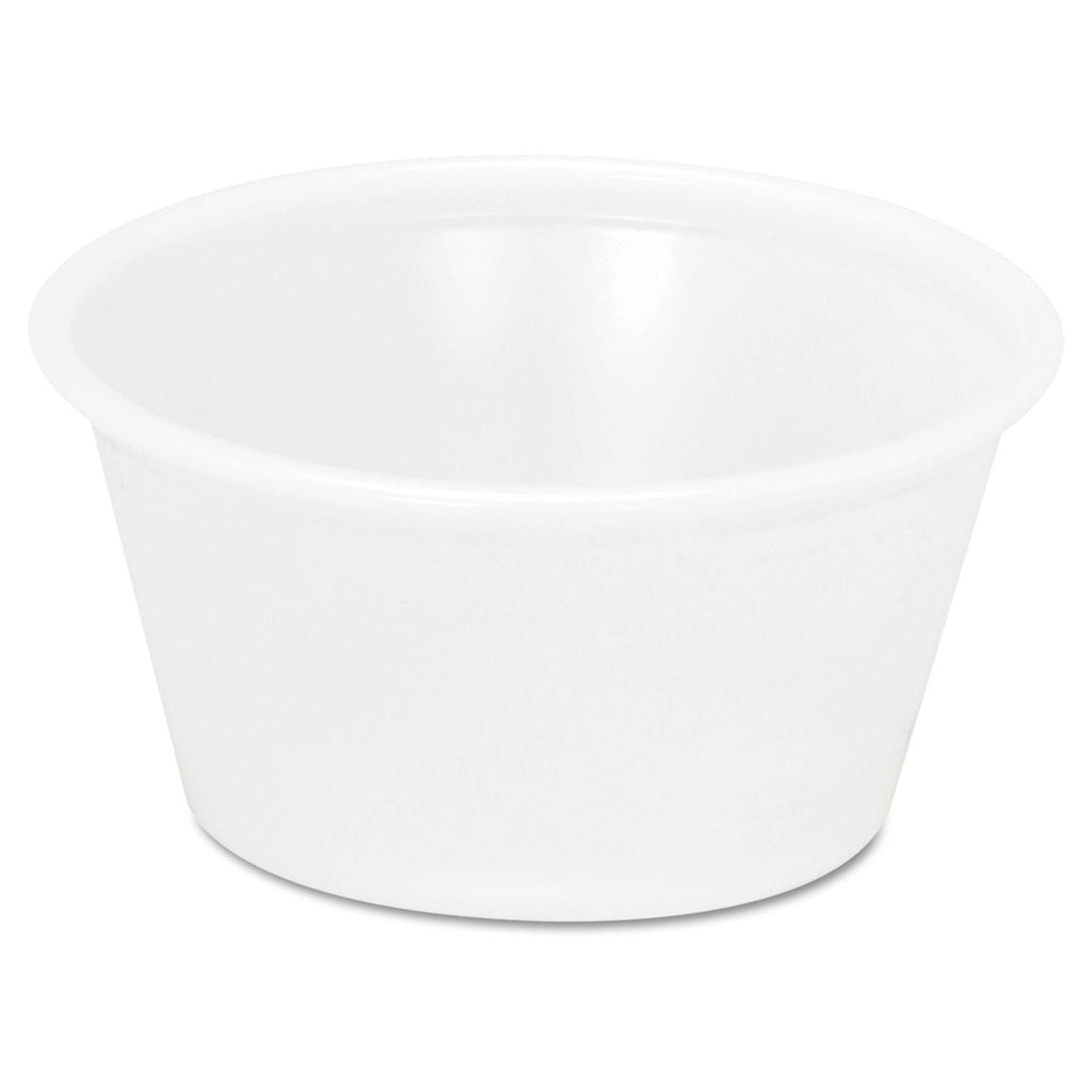 Translucent Plastic Souffle Cups, 2 oz, 200/Bag U842935