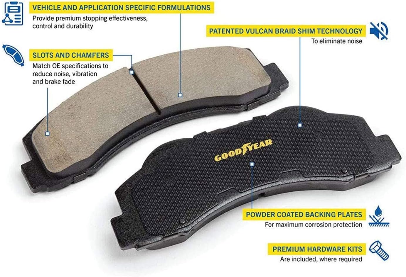 Front Brake Pads and Front Brake Rotor (2 Pack) B65906