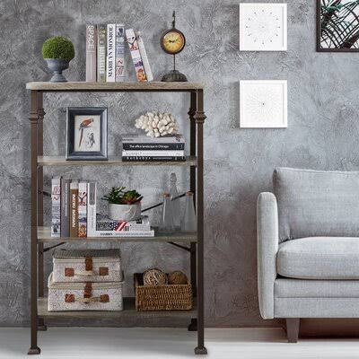 Metal Etagere Bookcase, 4 Shelves P887427