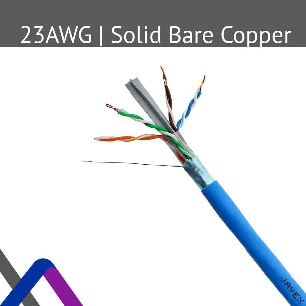 1000 Feet Blue FTP Shielded Bulk Ethernet Cable Q88251