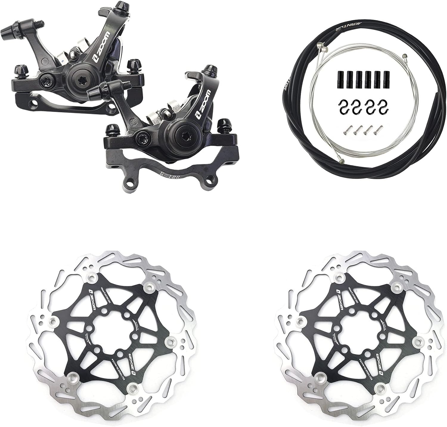 Zoom MTB Mountain Bike Mechanical Disc Brake 160mm Pack of 2 G26336