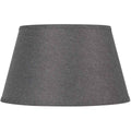 Grey Round Hardback Linen Shade Y45646