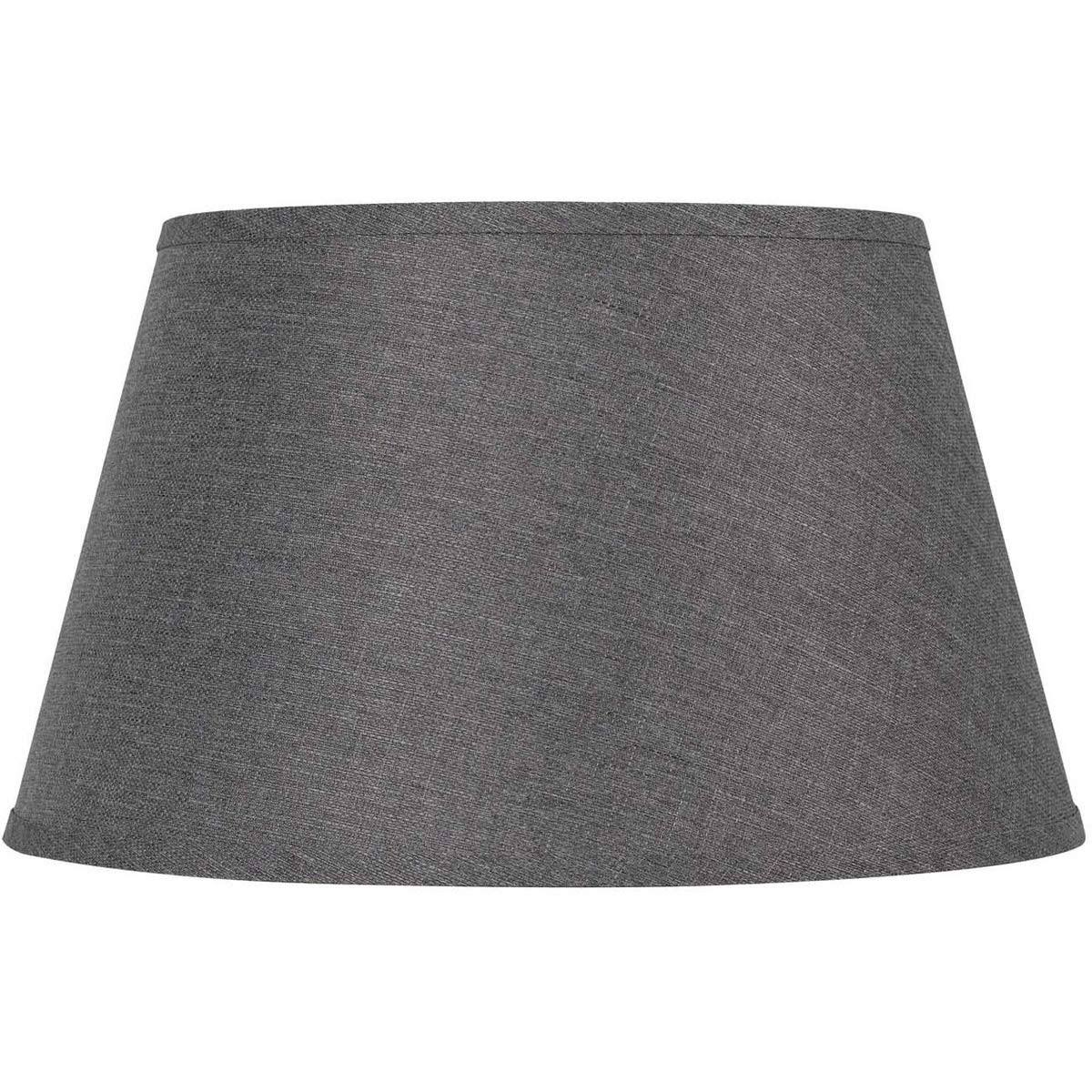 Grey Round Hardback Linen Shade Y45646