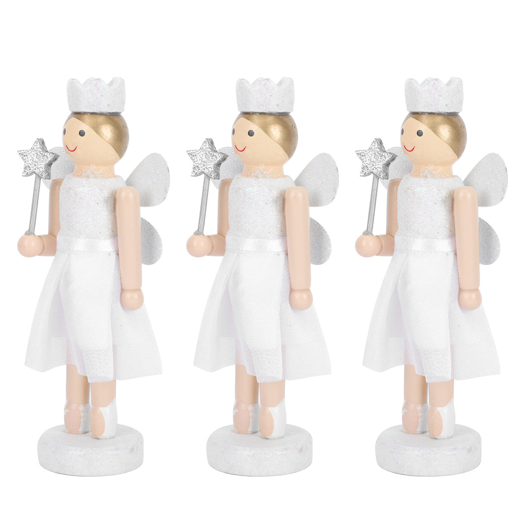 3Pcs Wooden Nutcracker Doll Toys H321906