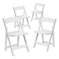 White Resin Folding Chairs (Set of 4) K653750