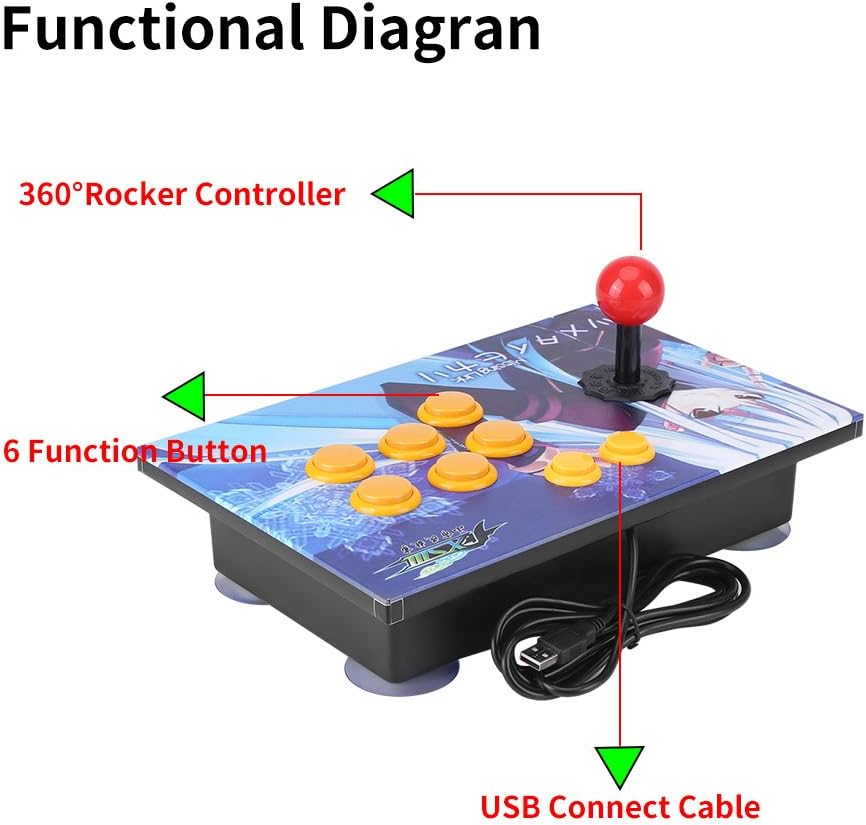 8 Directions Joystick USB Controller for PC U10430