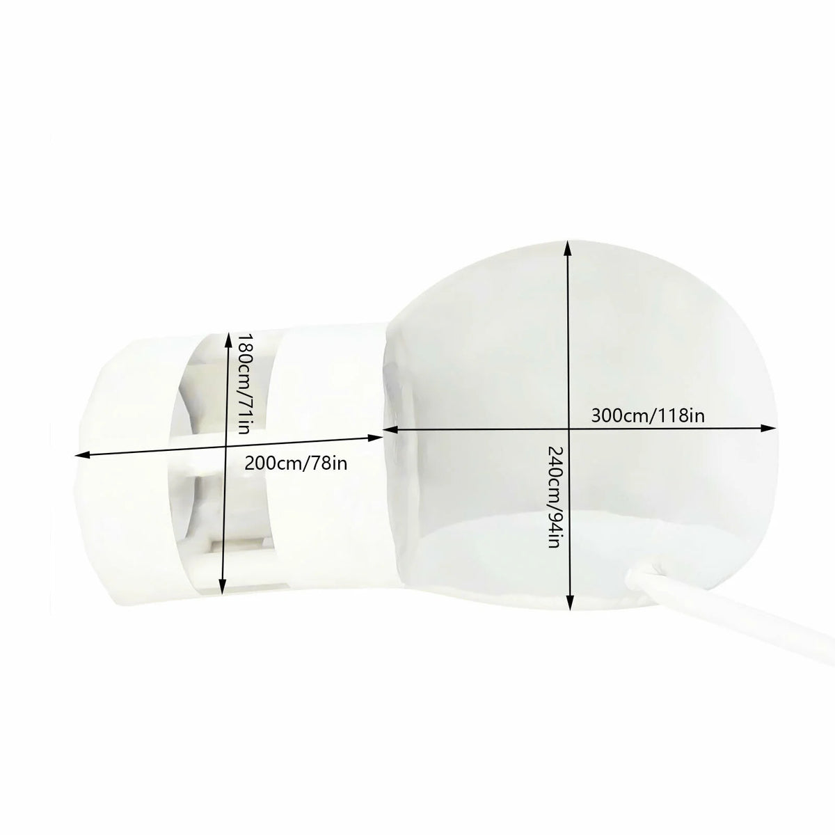 Inflatable Transparent Bubble Tent with Blower L6533