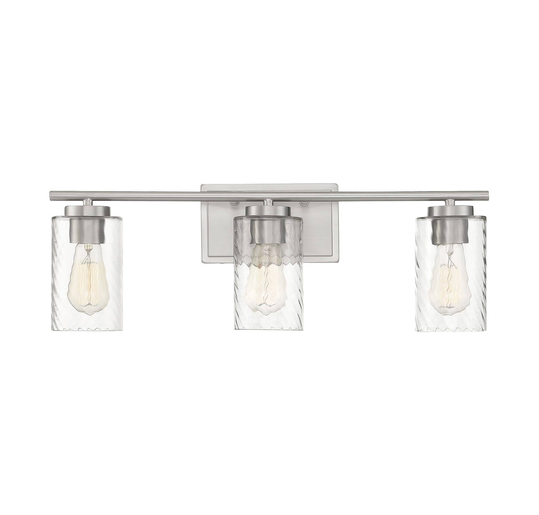 3 Light Brushed Nickel Bath L54283