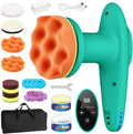 Cordless 4 inch Car Polisher with Touchscreen, 6 Speeds, Paste Wax & Pads, Pack of 2 O1773