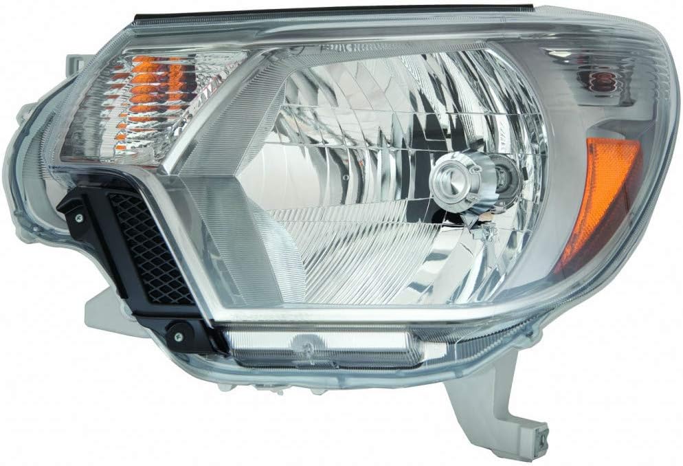 Driver Side Headlight Assembly for Toyota Tacoma 2014 2015 Black Bezel V335