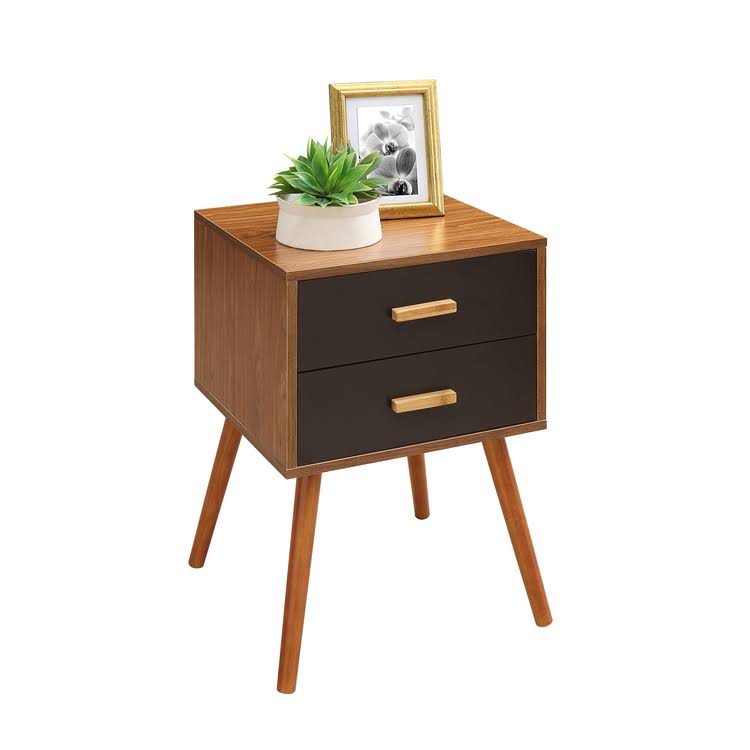 Blue 2-Drawer End Table F34738