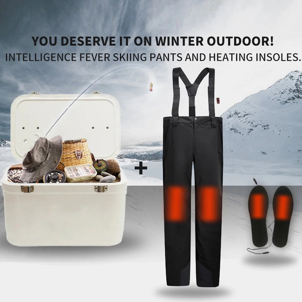 USB Smart Heating Waterproof Ski Pants W49735