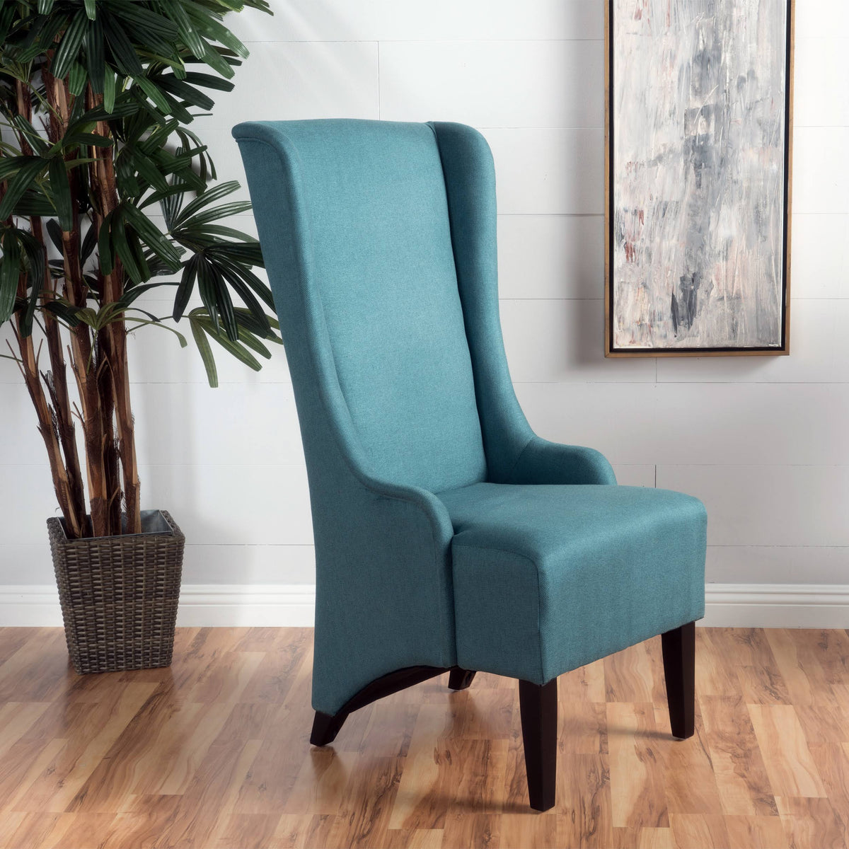 Teal Fabric Dining Chair U468263