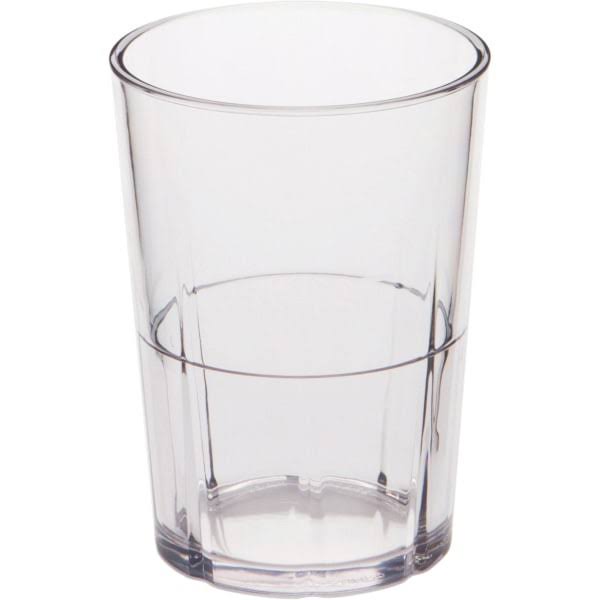 Clear San Plastic Tumbler 6 oz. - 36/Case M13581