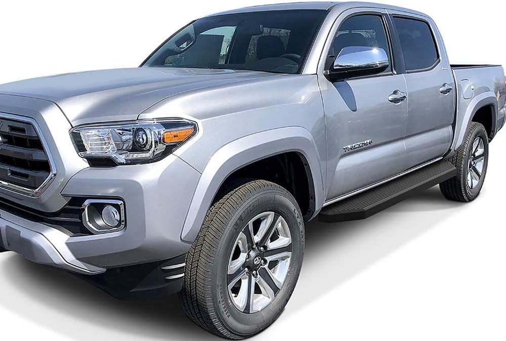 6-inch Aluminum Black Running Boards Side Steps for Toyota Tacoma Double Crew Cab M344902