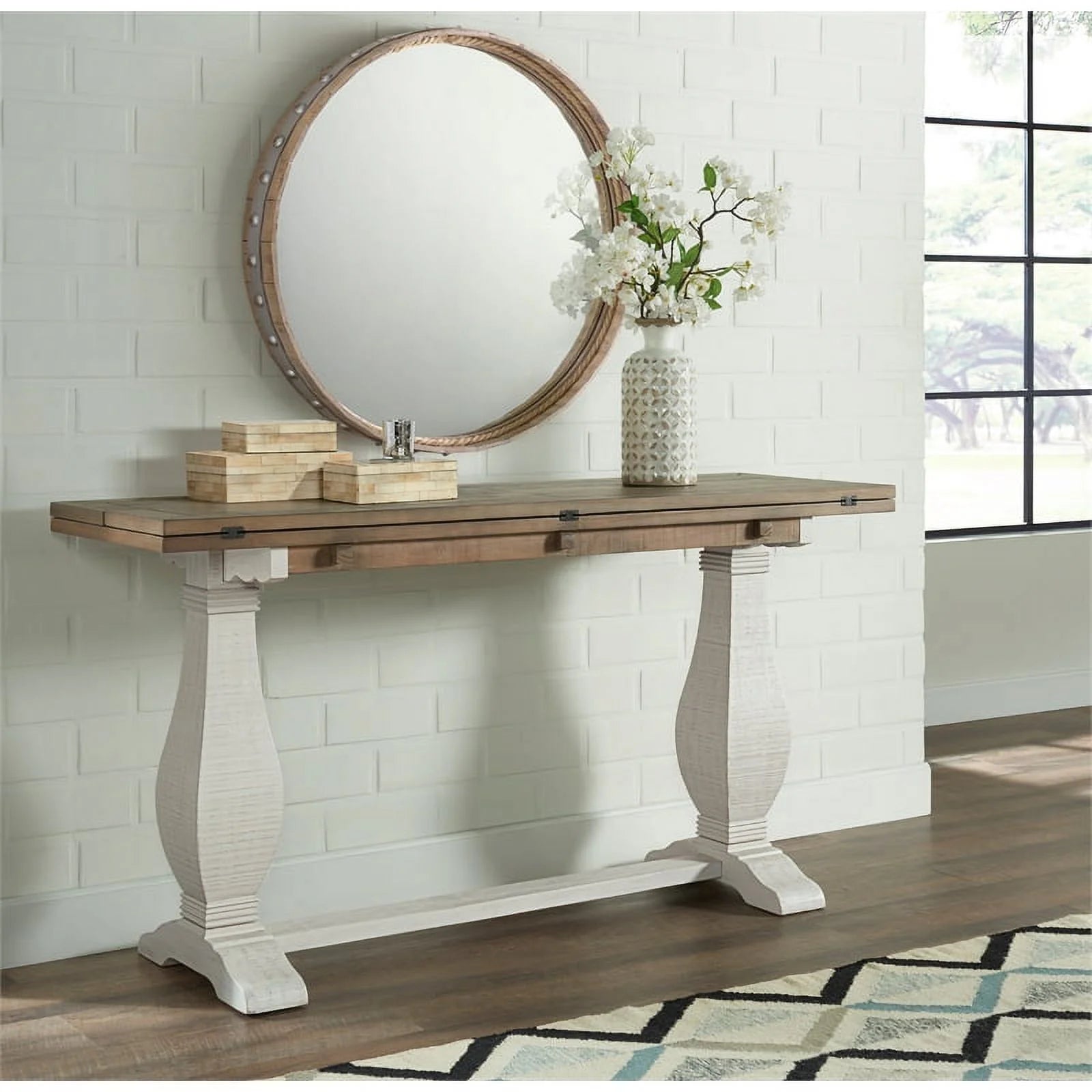 Solid Wood Flip Top Sofa Table G28815