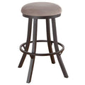 Matte Black Extra Tall Swivel Bar Stool L556
